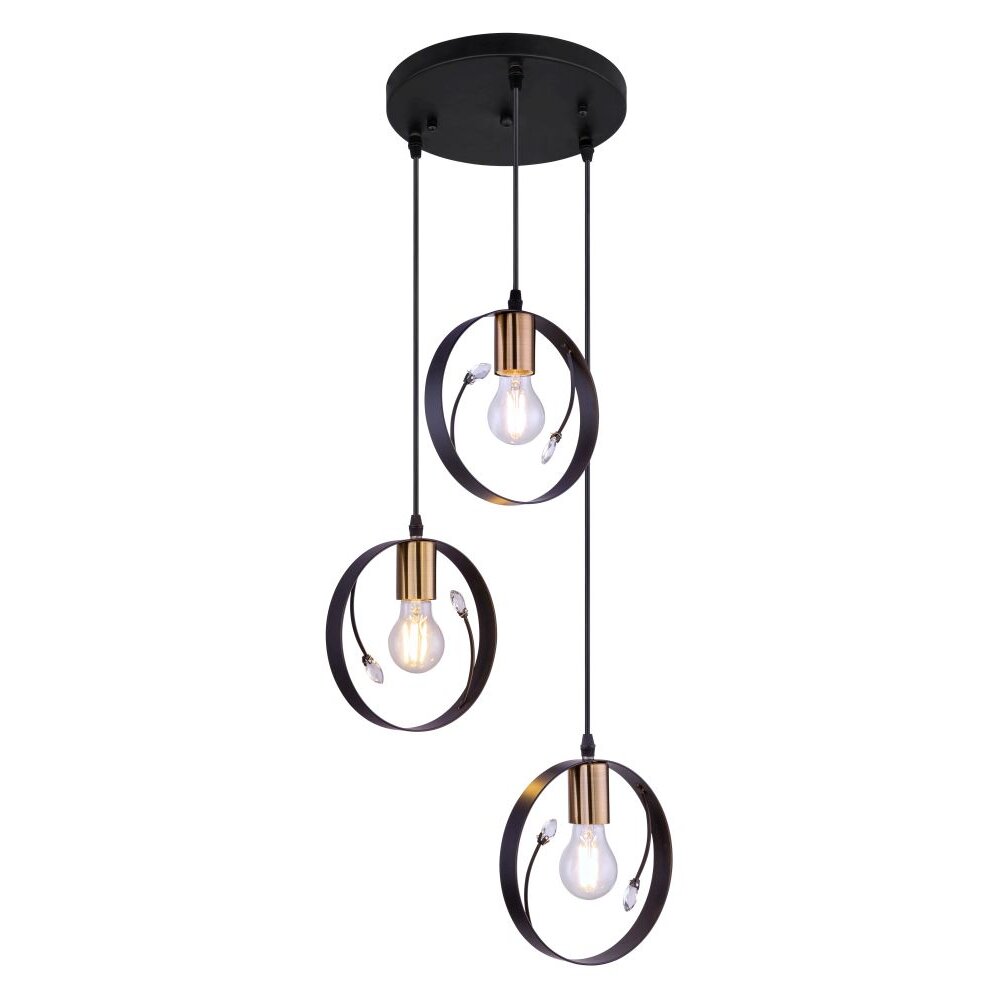 Globo VIGO Hängeleuchte Schwarz, 3-flammig main product photo
