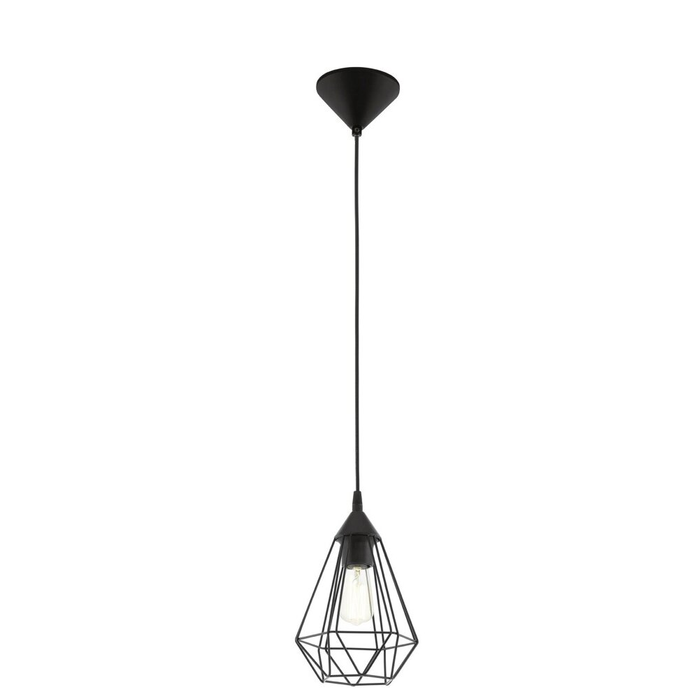 Eglo TARBES Pendelleuchte Schwarz, 1-flammig main product photo