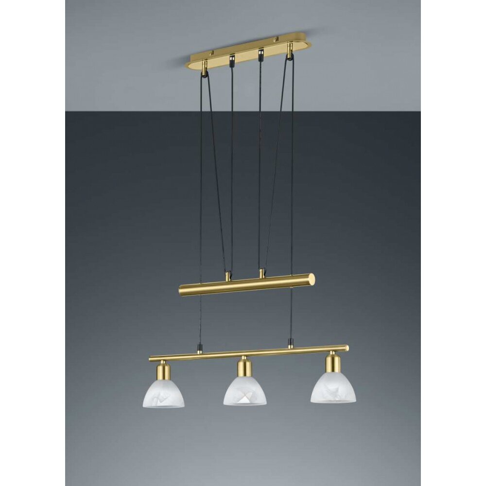 Trio Leuchten LEVISTO Pendelleuchte LED Messing, 3-flammig main product photo