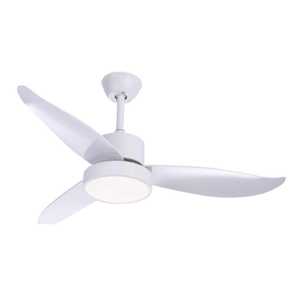 Globo RAMONA Deckenventilator LED Weiß, 1-flammig, Fernbedienung main product photo