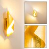 Wandleuchte Ogarrio LED Gold, 2-flammig