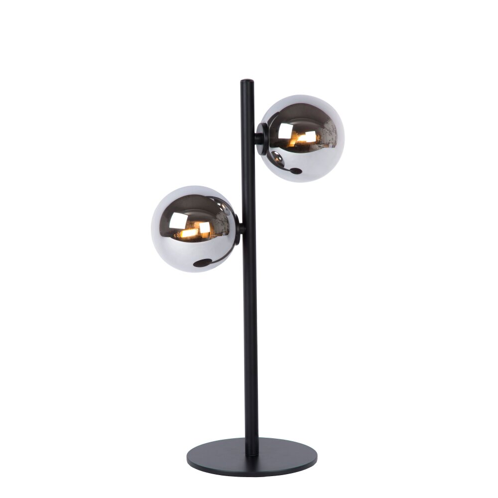 Lucide TYCHO Tischlampe Schwarz, 2-flammig main product photo