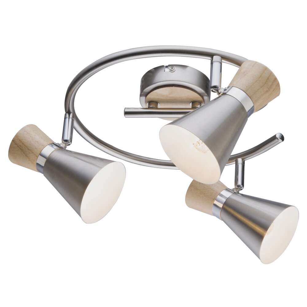 Globo Deckenstrahler Nickel-Matt, 3-flammig main product photo