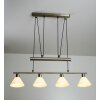 Trio Leuchten STAMINA Pendelleuchte Edelstahl, Nickel-Matt, 4-flammig