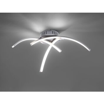 Leuchten Direkt Deckenleuchte VALERIE LED Edelstahl 15341-55 | Deckenlampen