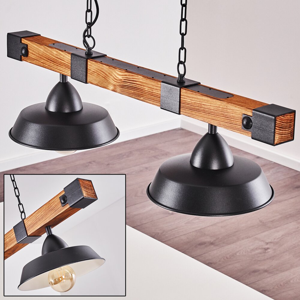 Corippo Pendelleuchte Braun, Schwarz, 2-flammig main product photo