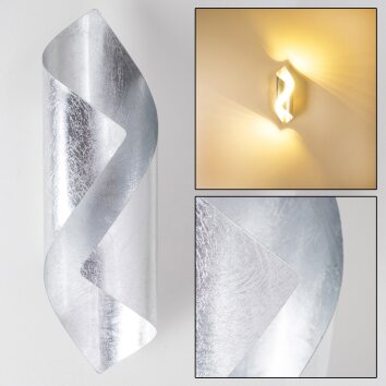 Wandleuchte Ogarrio LED Silber, 2-flammig
