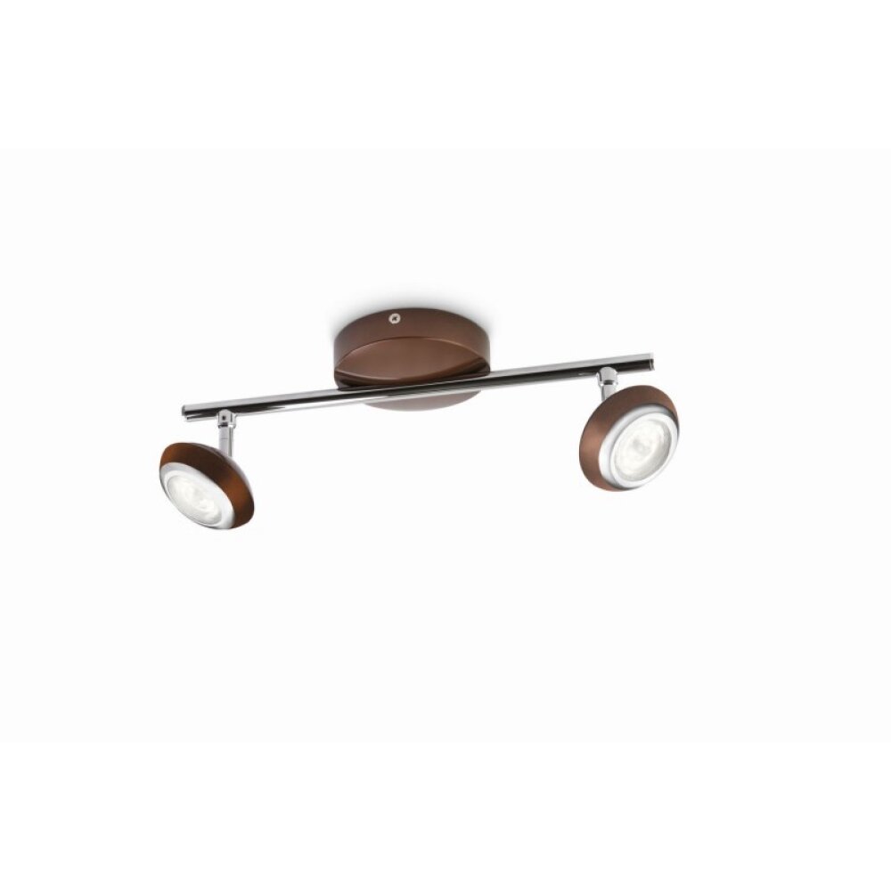 Philips SEPIA Aufbauspot LED Braun, 2-flammig main product photo