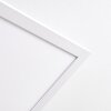 Salmi Deckenpanel LED Aluminium, Weiß, 1-flammig