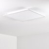 Salmi Deckenpanel LED Aluminium, Weiß, 1-flammig