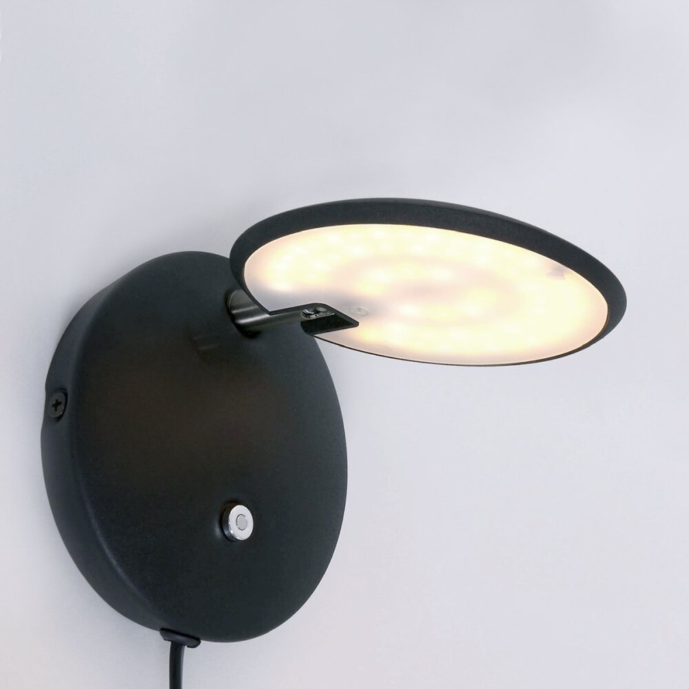 Steinhauer Zenith Wandleuchte LED Schwarz, 1-flammig main product photo