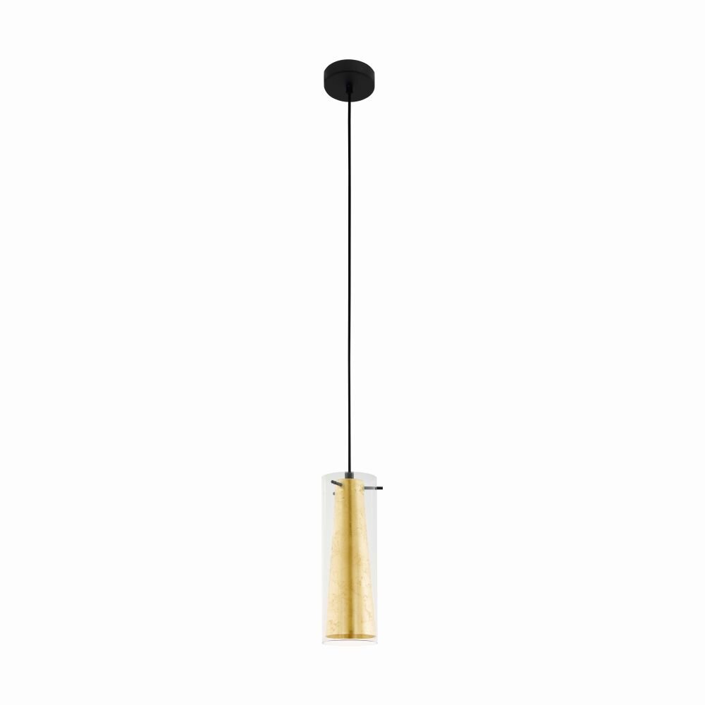 Eglo PINTO GOLD Hängeleuchte Schwarz, 1-flammig main product photo