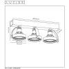 Lucide DORIAN Deckenspot LED Schwarz, 3-flammig