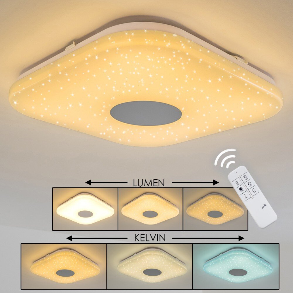 Nutak Deckenleuchte LED Weiß, 1-flammig, Fernbedienung, Farbwechsler main product photo