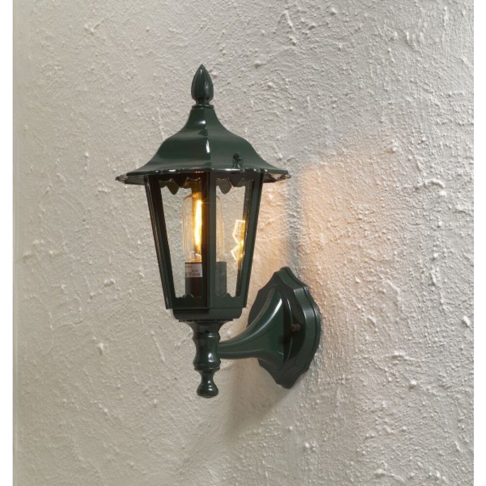 Konstsmide Firenze Außenwandleuchte Grün, 1-flammig main product photo