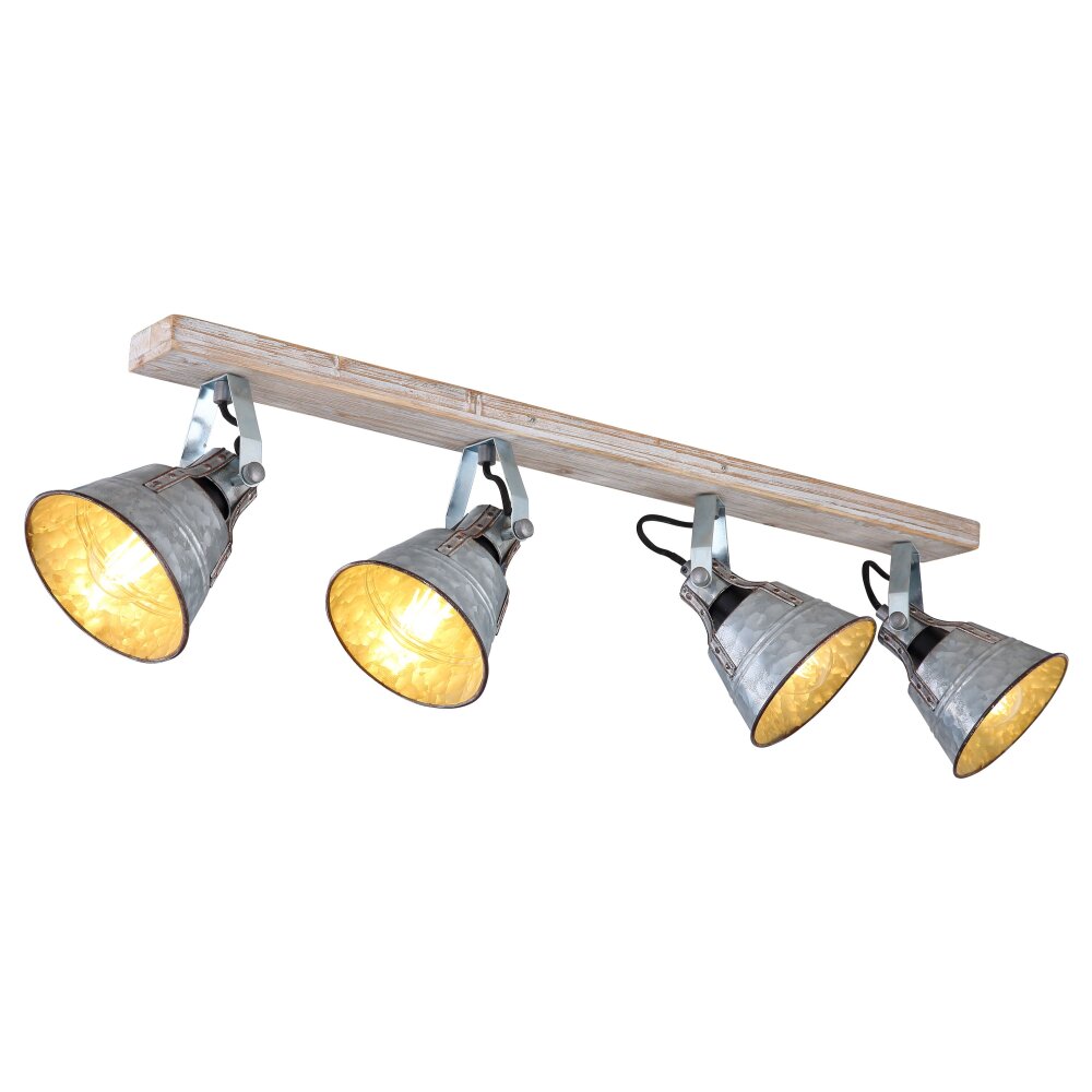 Globo Strahler GÜNTHER I Gold, Weiß, 4-flammig main product photo