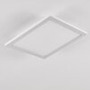 Salmi Deckenpanel LED Aluminium, Weiß, 1-flammig
