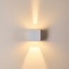 Fauderup Außenwandleuchte LED Weiß, 2-flammig
