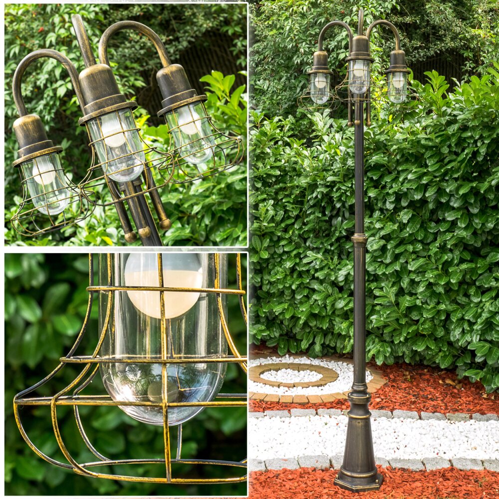 Kandelaber BORKAN Braun, Gold, 3-flammig main product photo