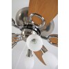 Globo JERRY Ventilator Chrom, Edelstahl, Nickel-Matt, 5-flammig