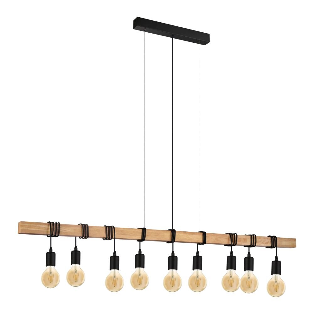 EGLO TOWNSHEND Hängeleuchte Braun, Schwarz, 9-flammig main product photo