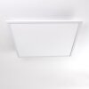 Salmi Deckenpanel LED Aluminium, Weiß, 1-flammig, Fernbedienung