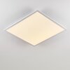 Salmi Deckenpanel LED Aluminium, Weiß, 1-flammig, Fernbedienung