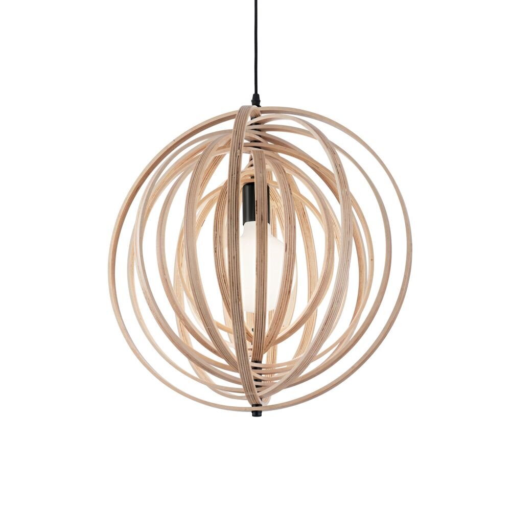 Ideal Lux DISCO Hängeleuchte Holz hell, 1-flammig main product photo