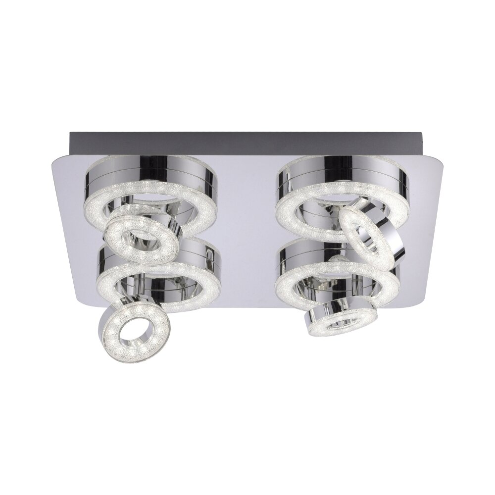 Leuchten Direkt Ls-TIM Deckenleuchte LED Chrom, 4-flammig, Fernbedienung, Farbwechsler main product photo