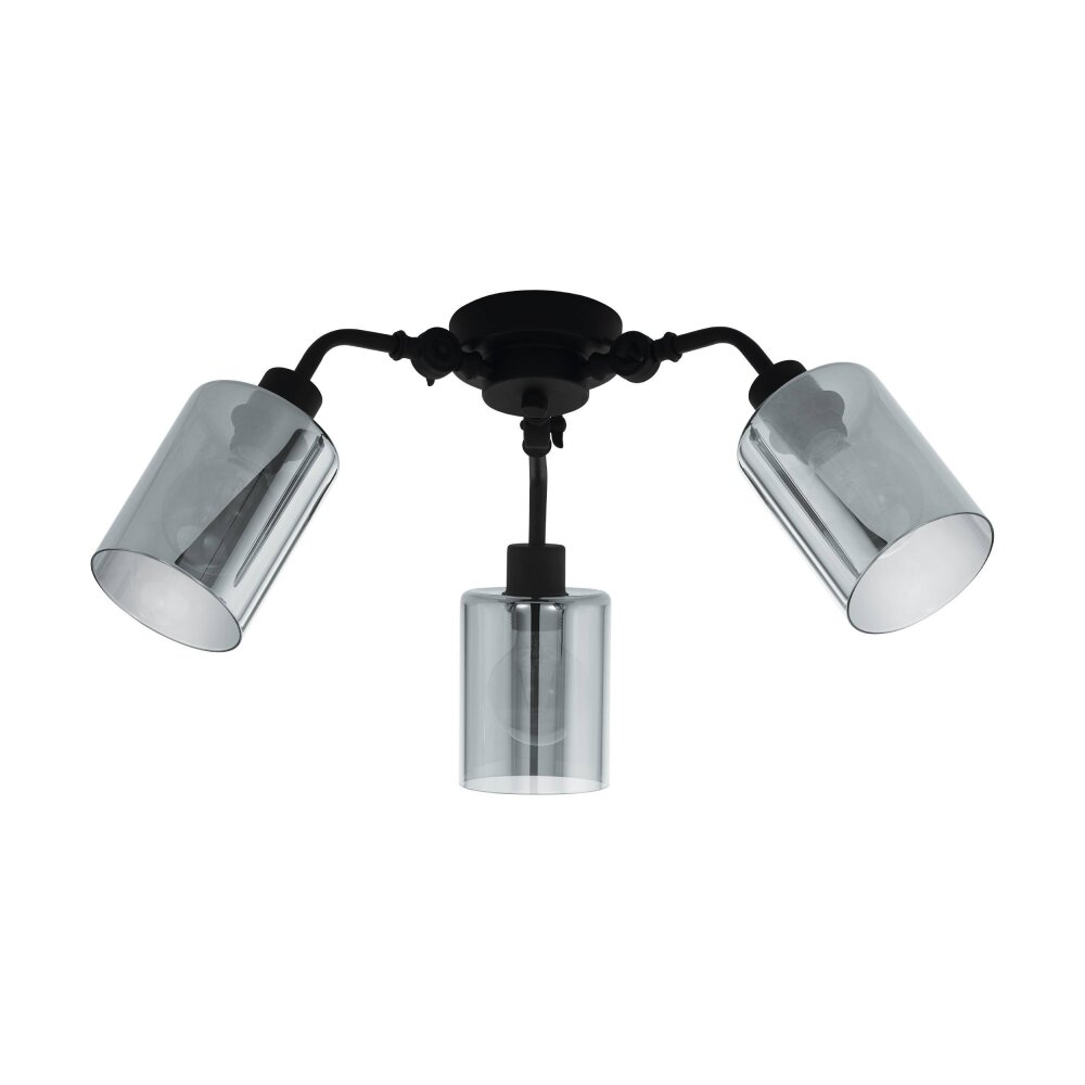 Eglo Leuchten FORESTBURG Deckenleuchte Schwarz, 3-flammig main product photo