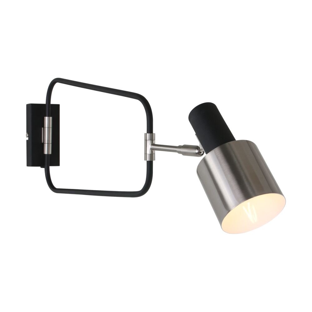 Steinhauer Fjorgard Wandleuchte Schwarz, 1-flammig main product photo