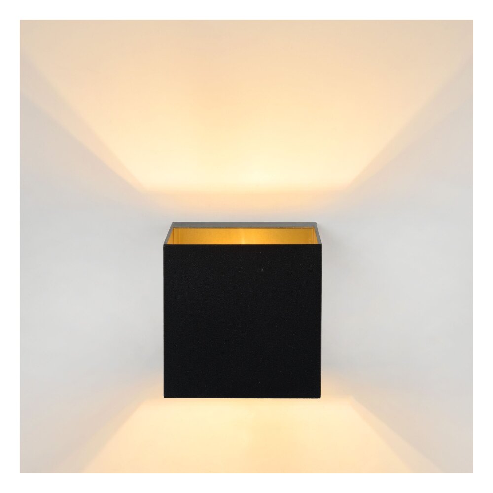 Lucide DEVI Wandleuchte Schwarz, 1-flammig main product photo