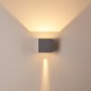 Fauderup Außenwandleuchte LED Grau, 2-flammig