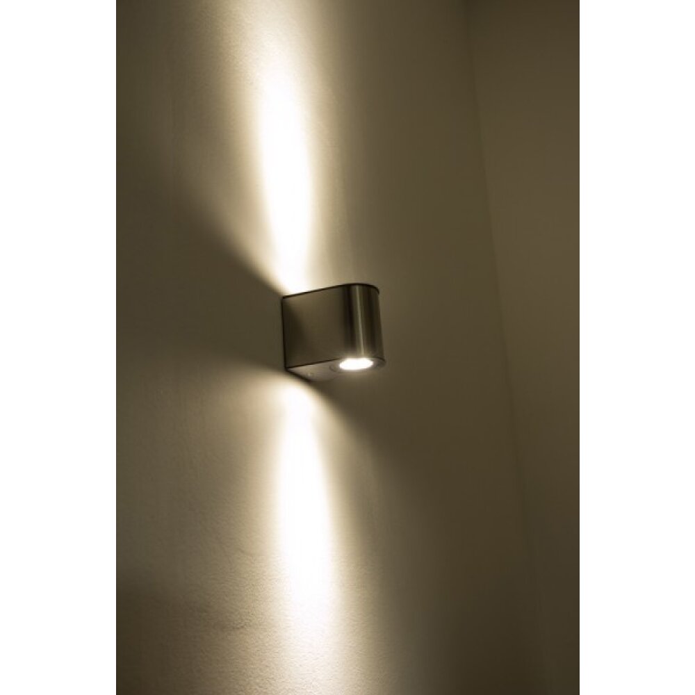 Lutec LED Aussenwandleuchte Stahl gebürstet 5189002118-DO2