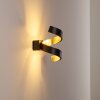 Rezat Wandleuchte LED Schwarz-Gold, 1-flammig
