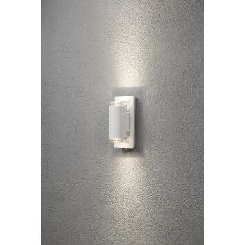 Konstsmide Potenza Wandleuchte LED Weiß, 2-flammig