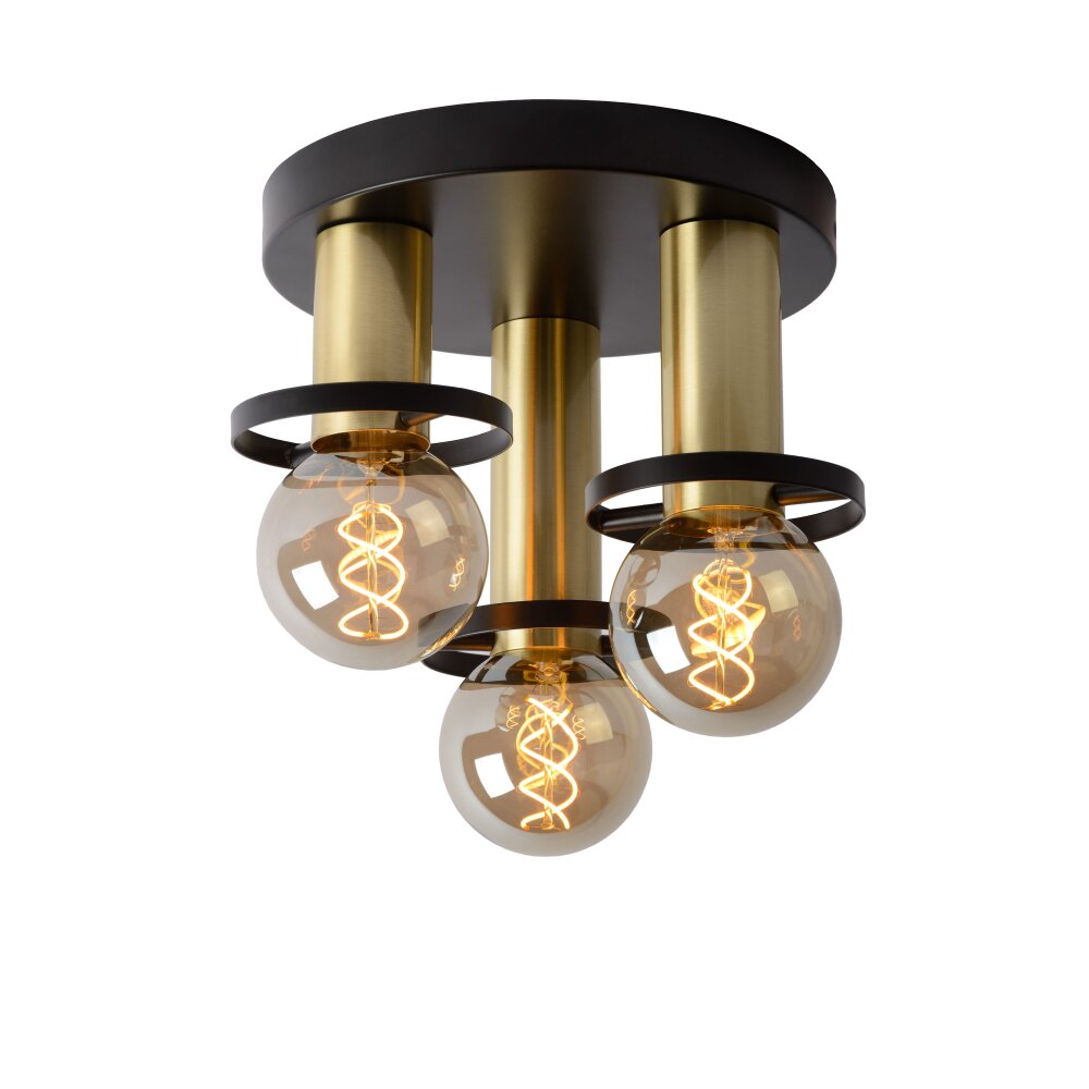 Lucide ANAKA Deckenleuchte Schwarz, 3-flammig main product photo