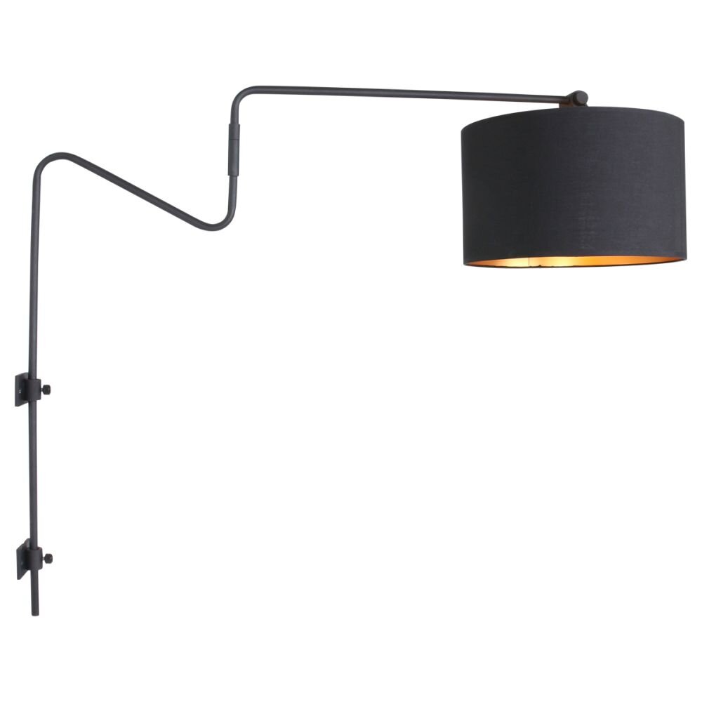 Steinhauer Linstrøm Wandleuchte Schwarz, 1-flammig main product photo