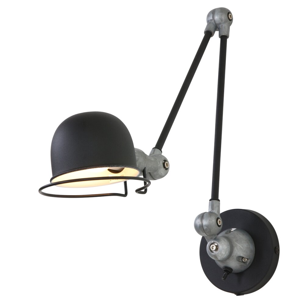Steinhauer Darvin Wandleuchte Grau, Schwarz, 1-flammig main product photo