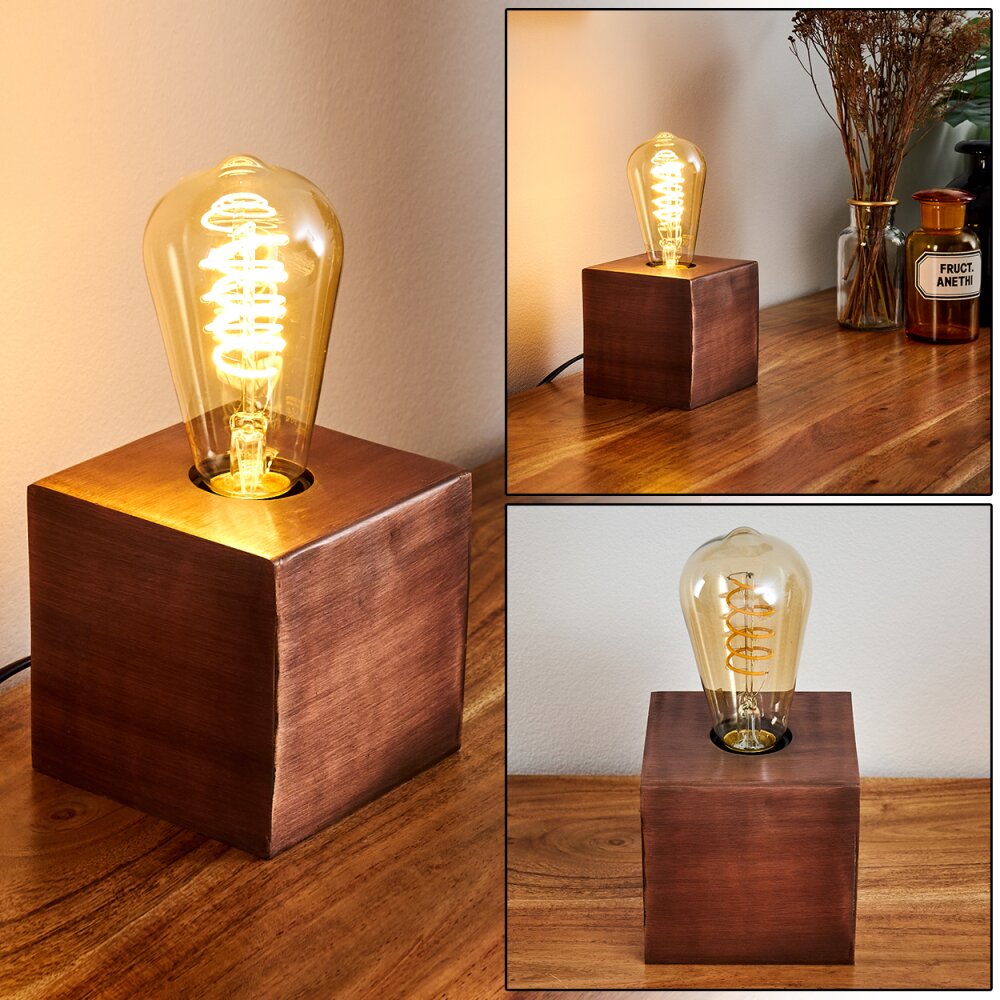 Lemele Tischleuchte Kupferfarben, 1-flammig main product photo