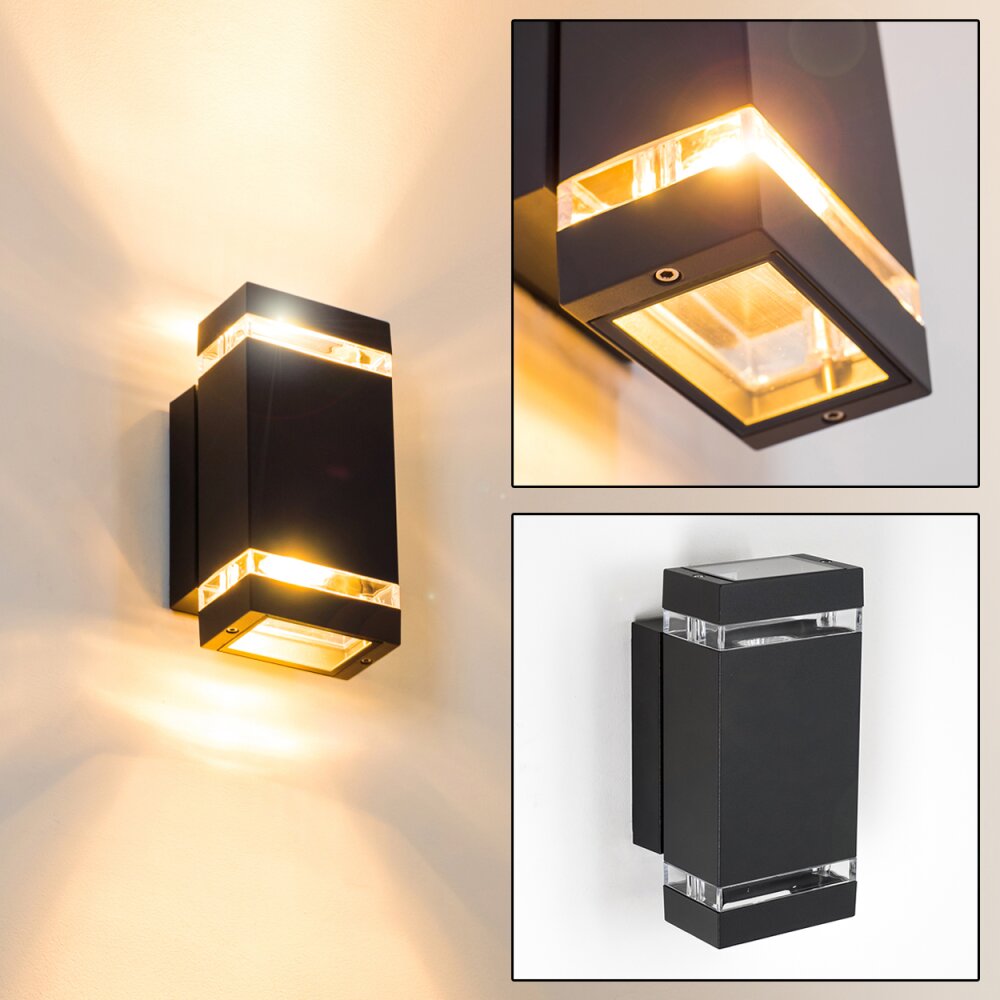 Außenwandleuchte Edevik Anthrazit, 2-flammig main product photo