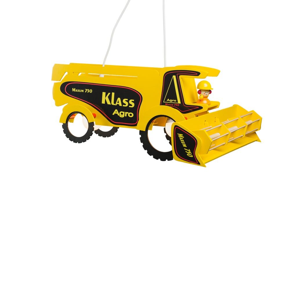 Elobra MÄHDRESCHER Pendelleuchte Gelb, 2-flammig main product photo