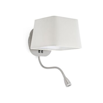 Faro Barcelona Sweet Wandleuchte LED Nickel-Matt, 1-flammig