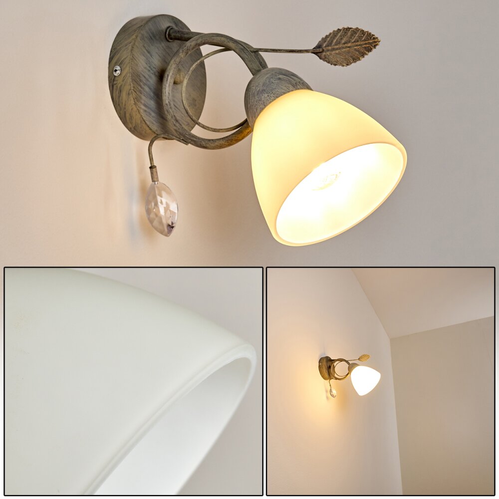 Peccia Wandleuchte Grau, 1-flammig main product photo