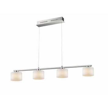 Trio Leuchten ALEGRO Pendelleuchte LED Nickel-Matt, 4-flammig