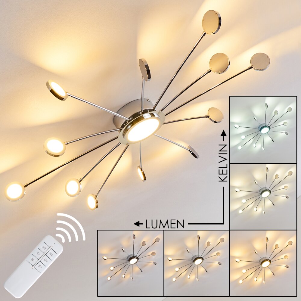 Mirror Deckenleuchte LED Chrom, 1-flammig, Fernbedienung main product photo