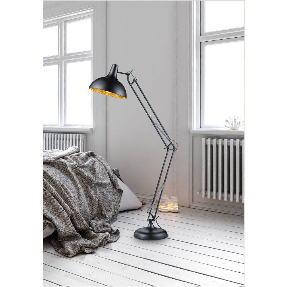 Reality SALVADOR Stehleuchte Schwarz, 1-flammig main product photo