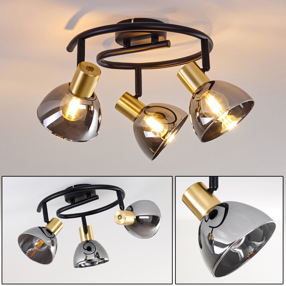 Mariefred Deckenleuchte Schwarz, 3-flammig main product photo