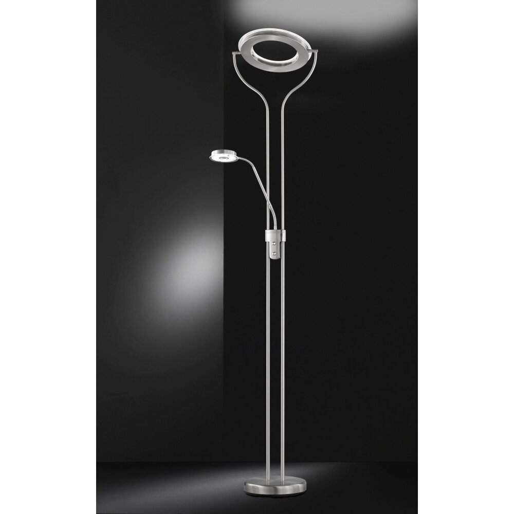 Wofi REMY Deckenfluter LED Nickel-Matt, 2-flammig main product photo