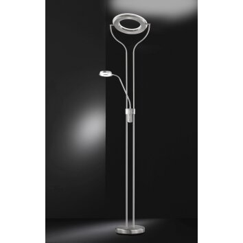 Wofi REMY Deckenfluter LED Nickel-Matt, 2-flammig